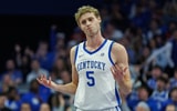 Collin Chandler - Kentucky Men's Basketball vs. Georgia at Rupp Arena on February 17, 2026. Photo by Crawford Ifland, Kentucky Sports Radio/On3