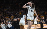 Ava Heiden was the top scorer in the Hawkeyes win over Michigan. (Photo by Dennis Scheidt)