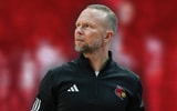 Louisville Cardinals head coach Pat Kelsey during the Cards win over the N.C. State Wolfpack 118-77 at the KFC Yum! Center in downtown Louisville February 9, 2026.