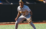 West Virginia infielder Tyrus Hall