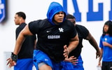 Kentucky DL Tavion Gadson at winter workouts, via UK Athletics