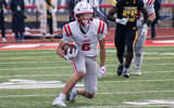 Avonworth 2028 wide receiver Jaden Jones makes a catch in the PIAA 3A state championship game against Northwestern Lehigh in Mechanicsburg, Pa. Dec. 6, 2025 - Nathan Breisinger / PSN