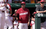 Dave-Van-Horn-reveals-Arkansas-Razorbacks-baseball-pitching-plan-for-pivotal-College-World-Series-game-on-Thursday-Connor-Noland