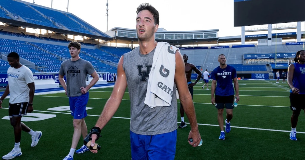 Milan Momcilovic was getting up shots at Kentucky MBB’s first official fall practice