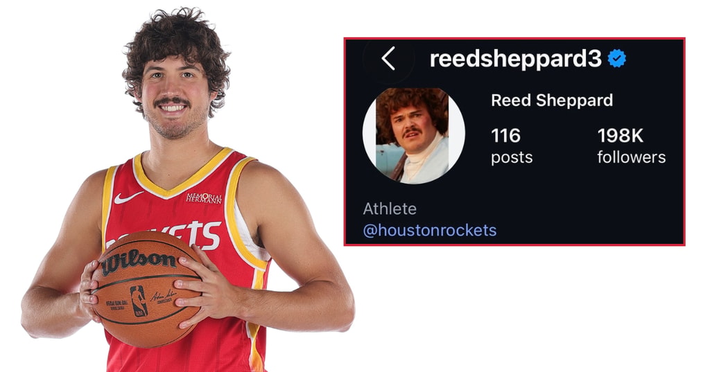 Reed Sheppard is leaning into the Nacho Libre bit following viral Media Day appearance