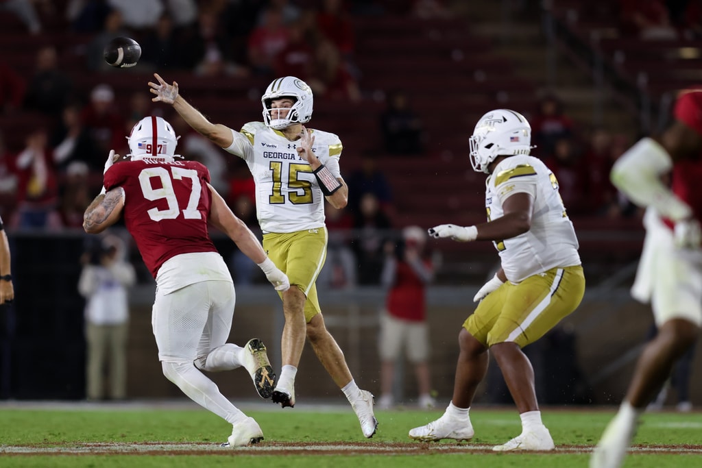 Jackets blow 10-point halftime lead in 34-27 loss at Stanford - On3