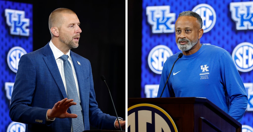 WATCH: Mark Pope, Kenny Brooks at SEC Basketball Media Days