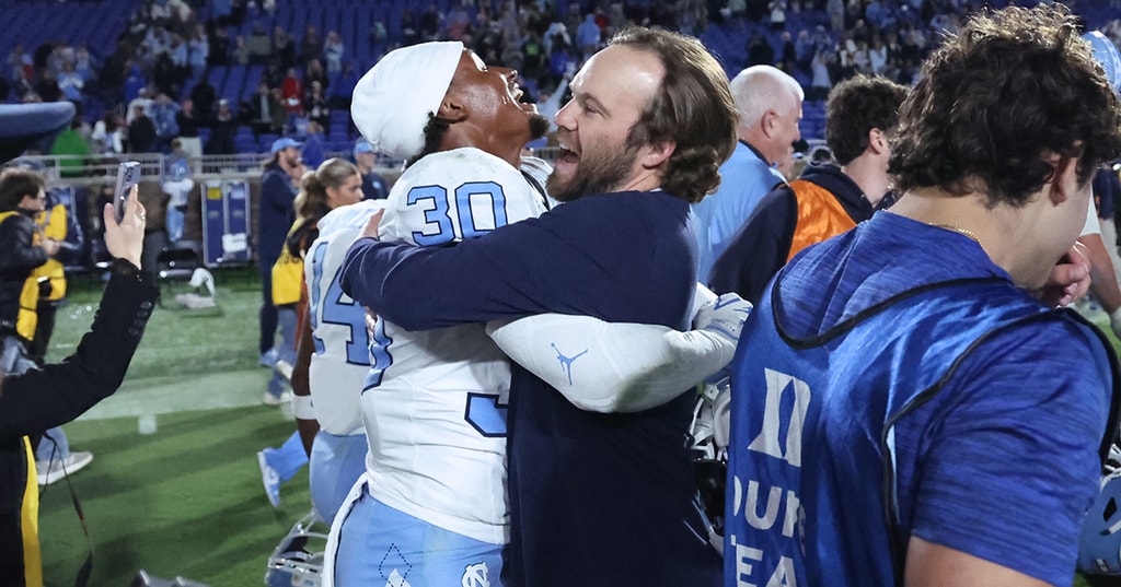 Photos: UNC celebrates rivalry win over Duke, reclaims victory bell