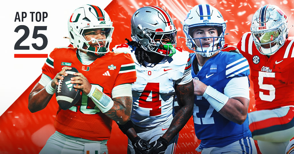 College Football Rankings: AP Poll Top 25 after Week 7 released