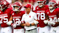 Aug 30, 2025; Norman, Oklahoma, USA;  Oklahoma Sooners head coach Brent Venables walks with his team before the game against the Illinois State Redbirds at Gaylord Family-Oklahoma Memorial Stadium. Mandatory Credit: Kevin Jairaj-Imagn Images