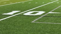Football field stock photo