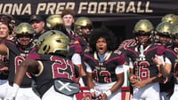 Iona Prep and Paramus Catholic battle during football action at Iona Prep in New Rochelle Sept. 12, 2026. Iona won the game