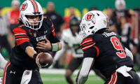 Utah Utes quarterback Cameron Rising