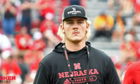 Nebraska coaches do in-home visit with Brock Knutson
