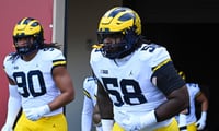 Michigan linemen Mazi Smith and Mike Morris