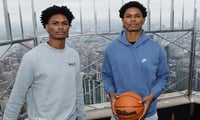 NBA Draft Prospects The Thompson Twins Visit the Empire State Building