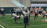 Miami CB Te'Cory Couch fall practice