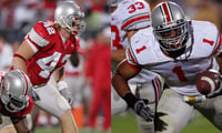 Former Ohio State linebackers Bobby Carpenter and Marcus Freeman