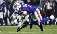buffalo-bills-corner-taron-johnson-gets-called-for-unnecessary-roughness-for-routine-tackle-on-gerald-everett
