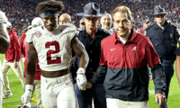 Alabama's Caleb Downs and Nick Saban