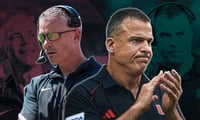 Mario Cristobal and Mike Norvell afi
