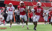 Isaiah Neyor and Jaylen Lloyd Spring game