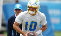 jim harbaugh justin herbert chargers