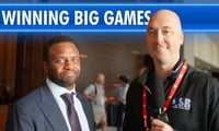 Randall Cobb with KSR at SEC Media Days