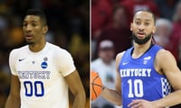 Photo of Marcus Lee (left) and Davion Mintz by USA TODAY Sports