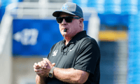Photo of Kentucky football head coach Mark Stoops by Jacob Noger | UK Athletics