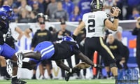 Vanderbilt quarterback Diego Pavia chased by Kentucky defender - Dr. Michael Huang, Kentucky Sports Radio