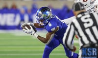 Dane Key running after the catch against Auburn defender - Dr. Michael Huang, Kentucky Sports Radio