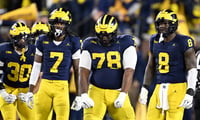 Michigan Wolverines football defensive tackle Kenneth Grant helped the Maize and Blue beat MSU. (Photo by Lon Horwedel / TheWolverine.com)
