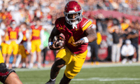 USC running back Woody Marks carries the ball during a game against the Nebraska Cornhuskers