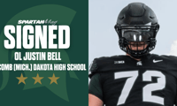 Michigan State OL commit Justin Bell.