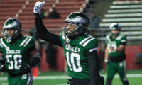 Future Kentucky WR Cam Miller celebrates a touchdown in the New Jersey State Championship Game