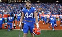 Florida Gators EDGE transfer Jack Pyburn has committed to LSU (Maddie Washburn/UAA Photo)