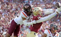 Virginia Tech transfer Mansoor Delane will boost LSU's secondary room right away (Photo: Mansoor Delane, Virginia Tech - © Melina Myers-Imagn Images)