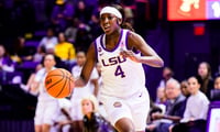 No. 5 LSU's Flau'jae Johnson is listed as questionable vs. No. 3 Texas (Photo: LSU Athletics)