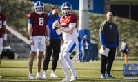 Kentucky QB Zach Calzada at spring practice, via Aaron Perkins KSR