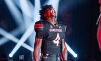 Four-star RB Amari Thomas during his official visit to South Carolina (Photo: Amari Thomas | X)
