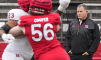 Rutgers Football Head Coach Greg Schiano spring practice