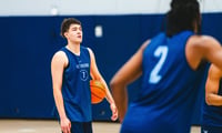 West Virginia forward Treysen Eaglestaff during practice