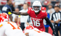 Arizona Cardinals cornerback Max Melton during preseason 2025