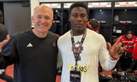 2027 RB Stanley Smart with Texas Tech head coach Joey McGuire