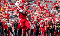 Nebraska football WR Cortez Mills caught his first career TD pass during the Huskers' 59-7 win over Houston Christian