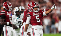 South Carolina tight end Jordan Dingle. Photo credit: Jeff Blake-Imagn Images