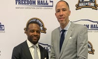 Tayshaun Prince and Randall Cobb inducted into the Kentucky Sports Hall of Fame (Photo via UK Athletics)