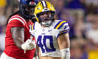 LSU LB Whit Weeks has been sidelined since October (Photo: © Stephen Lew-Imagn Images)
