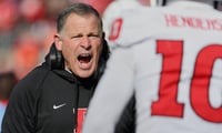 Rutgers Football Head Coach Greg Schiano versus Ohio State 2025
